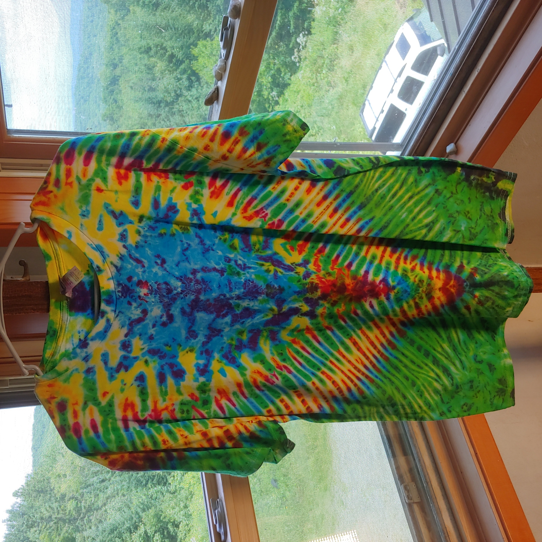 front of tie dye